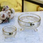 طقم خشاف 7 قطع زجاج دهبى