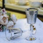 طقم كاس ايطالى 6 قطع دهبى وفضى