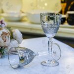 طقم كاس ايطالى 6 قطع برلنتى فضى