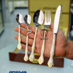 شنطه معالق ارشيا 86 قطعة دهبى مع سلفر 3349