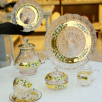 طقم شاى وجاتوه كريستال بوهيمى تشيكى أصلى 24 قطعة