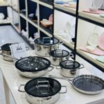 طقم حلل استيل قلب تيفال 13 قطعة 3 طبقات 18\ 10 كود 3343